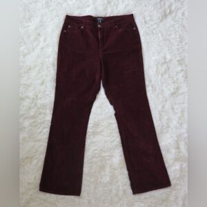 Jones New York Women's Boot Cut Jeans - Burgundy